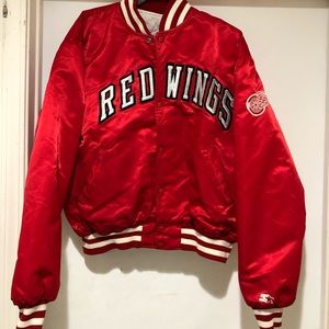 Vintage 90s Detroit tigers satin bomber jacket xl